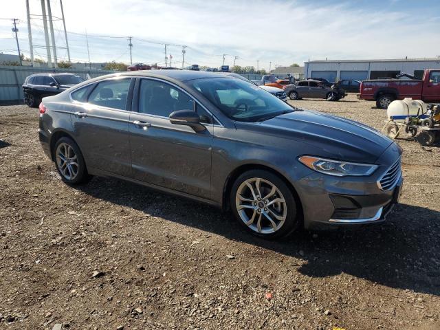 3FA6P0CD2KR267640 - 2019 FORD FUSION SEL Сұр фото 4