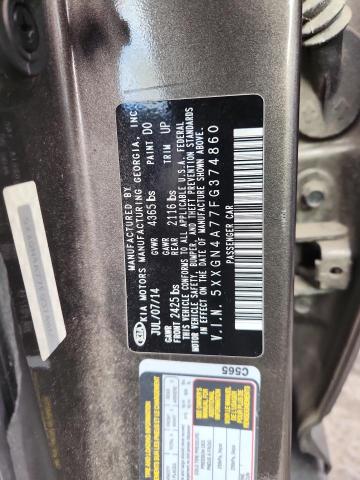 5XXGN4A77FG374860 - 2015 KIA OPTIMA EX BROWN photo 12