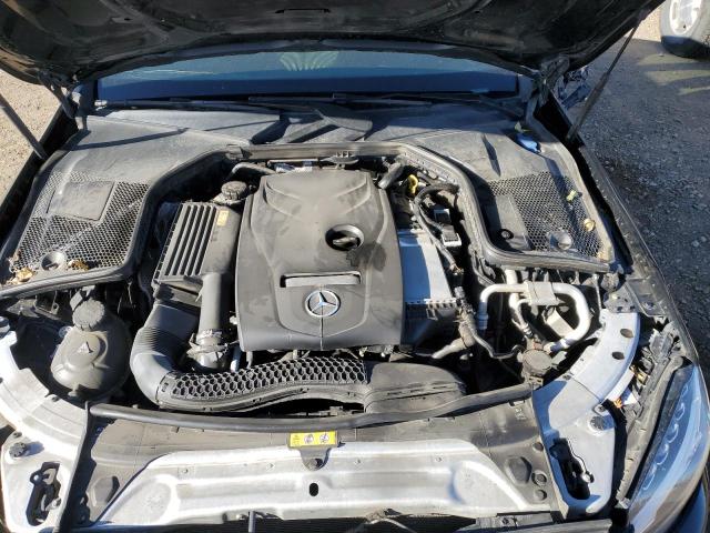 55SWF4KB0HU185385 - 2017 MERCEDES-BENZ C 300 4MATIC BLACK photo 11