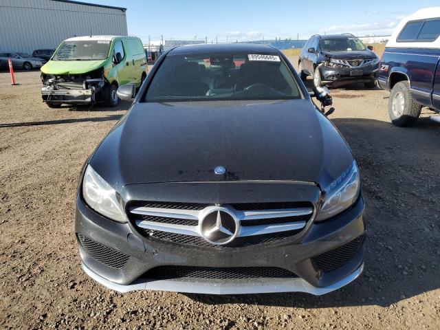 55SWF4KB0HU185385 - 2017 MERCEDES-BENZ C 300 4MATIC BLACK photo 5