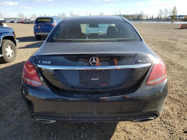 55SWF4KB0HU185385 - 2017 MERCEDES-BENZ C 300 4MATIC BLACK photo 6