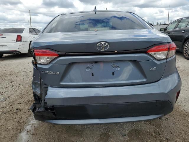 JTDEPMAE0N3010360 - 2022 TOYOTA COROLLA LE BLUE photo 6