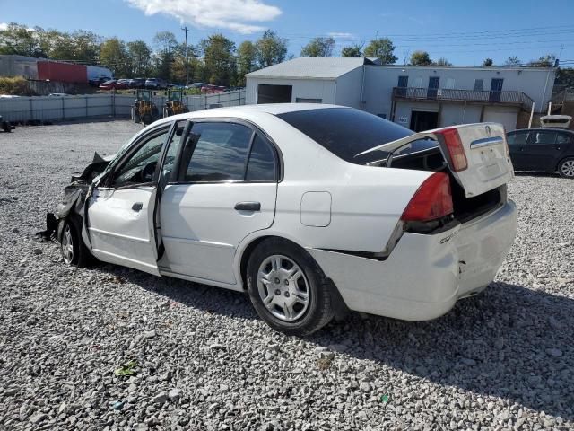 1HGES16541L045386 - 2001 HONDA CIVIC LX WHITE photo 2