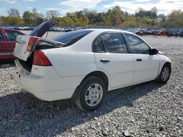 1HGES16541L045386 - 2001 HONDA CIVIC LX WHITE photo 3