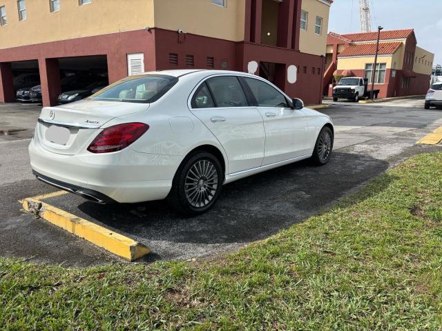 55SWF4KB4FU027077 - 2015 MERCEDES-BENZ C 300 4MATIC WHITE photo 4