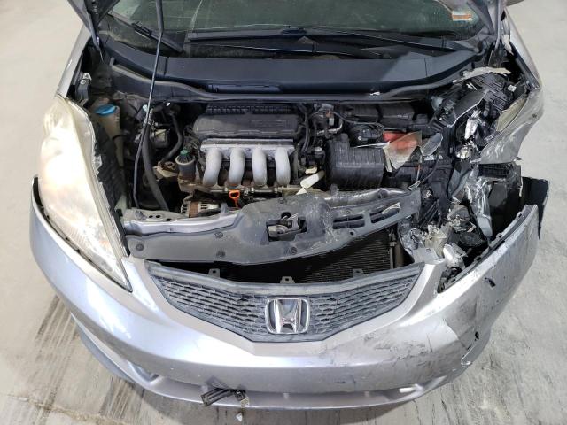 JHMGE88499S017496 - 2009 HONDA FIT SPORT ვერცხლისფერი ფოტო 12
