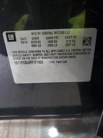 1G11F5SL6FF171499 - 2015 CHEVROLET MALIBU LTZ CHARCOAL photo 12