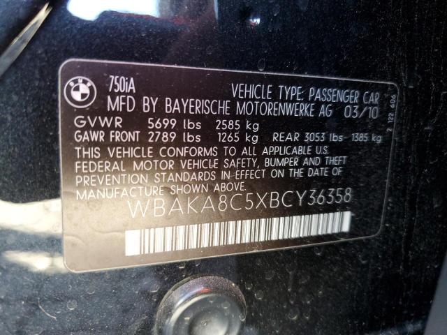 WBAKA8C5XBCY36358 - 2011 BMW 750 I Qara foto 12