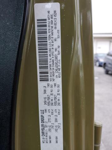 1C4BJWDG0DL530571 - 2013 JEEP WRANGLER U SPORT GREEN photo 14