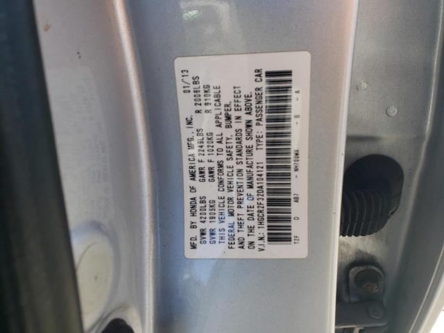 1HGCR2F32DA104121 - 2013 HONDA ACCORD LX SILVER photo 12