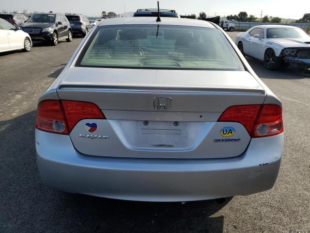 JHMFA36276S024809 - 2006 HONDA CIVIC HYBRID SILVER photo 6
