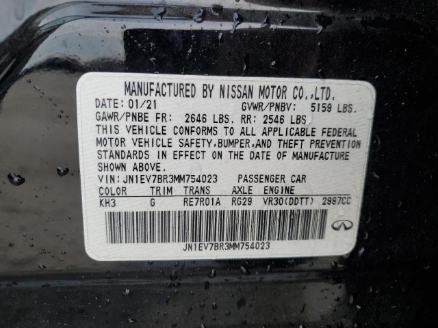 JN1EV7BR3MM754023 - 2021 INFINITI Q50 LUXE Qara foto 12