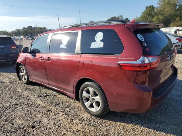 5TDKZ3DC9KS993843 - 2019 TOYOTA SIENNA LE BURGUNDY photo 2