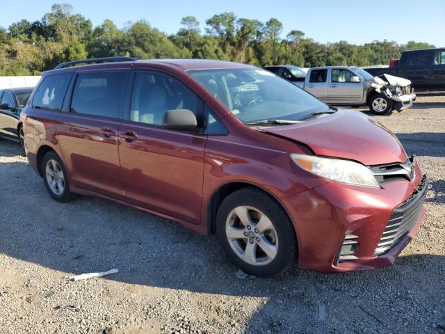 5TDKZ3DC9KS993843 - 2019 TOYOTA SIENNA LE BURGUNDY photo 4