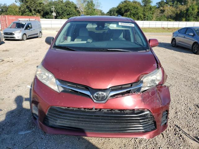 5TDKZ3DC9KS993843 - 2019 TOYOTA SIENNA LE BURGUNDY photo 5
