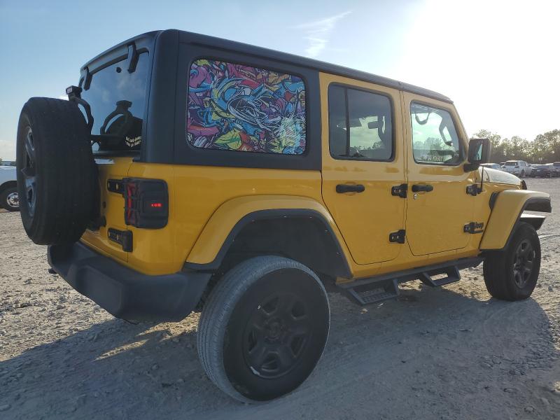1C4HJXDN2MW720806 - 2021 JEEP WRANGLER U SPORT أصفر صورة 3