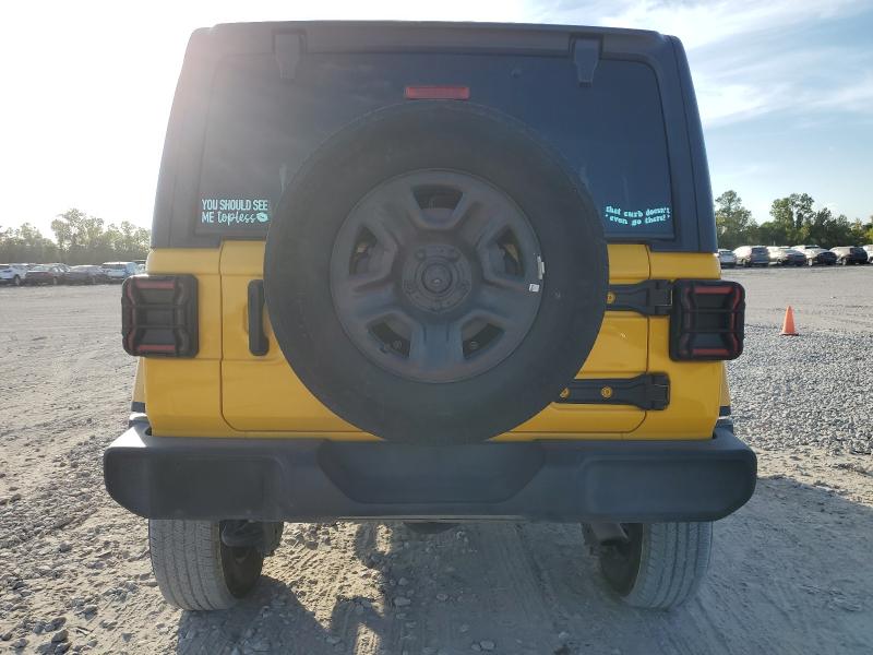 1C4HJXDN2MW720806 - 2021 JEEP WRANGLER U SPORT أصفر صورة 6