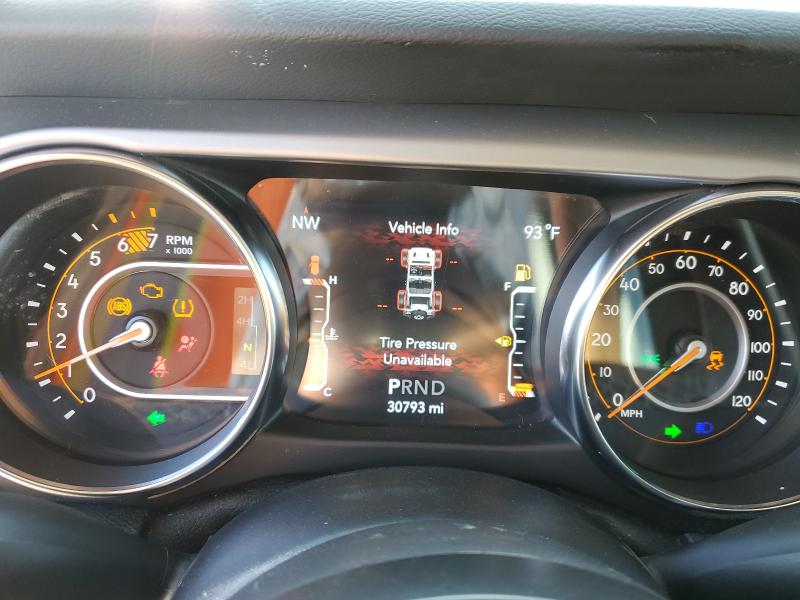 1C4HJXDN2MW720806 - 2021 JEEP WRANGLER U SPORT أصفر صورة 9