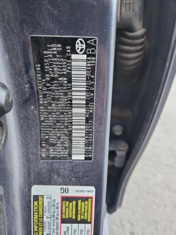 5YFBURHE7FP188516 - 2015 TOYOTA COROLLA L GRAY photo 12