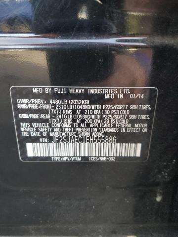 JF2SJAEC1EH555886 - 2014 SUBARU FORESTER 2.5I PREMIUM BLACK photo 13