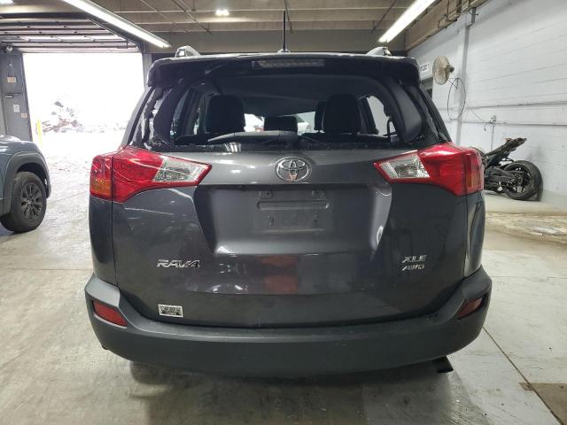 JTMRFREV6EJ002707 - 2014 TOYOTA RAV4 XLE CHARCOAL photo 6