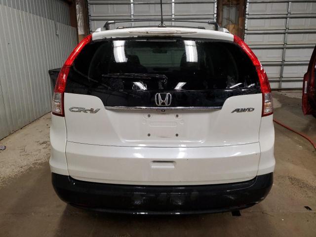 5J6RM4H77EL110855 - 2014 HONDA CR-V EXL WHITE photo 6
