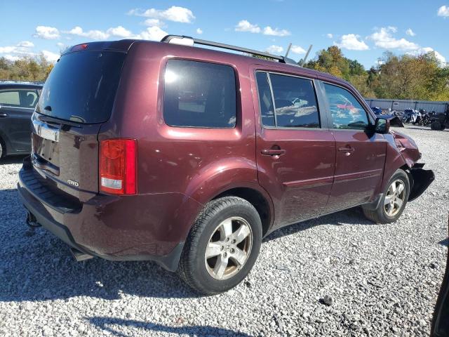 5FNYF4H57BB087828 - 2011 HONDA PILOT EXL BURGUNDY photo 3
