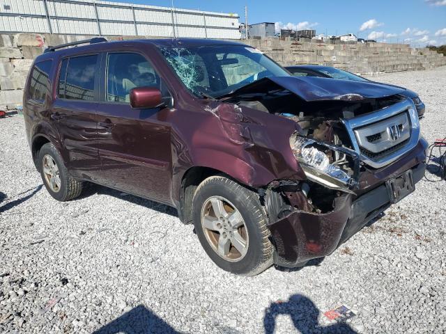 5FNYF4H57BB087828 - 2011 HONDA PILOT EXL BURGUNDY photo 4