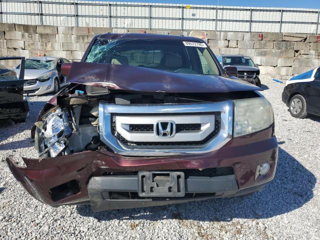 5FNYF4H57BB087828 - 2011 HONDA PILOT EXL BURGUNDY photo 5