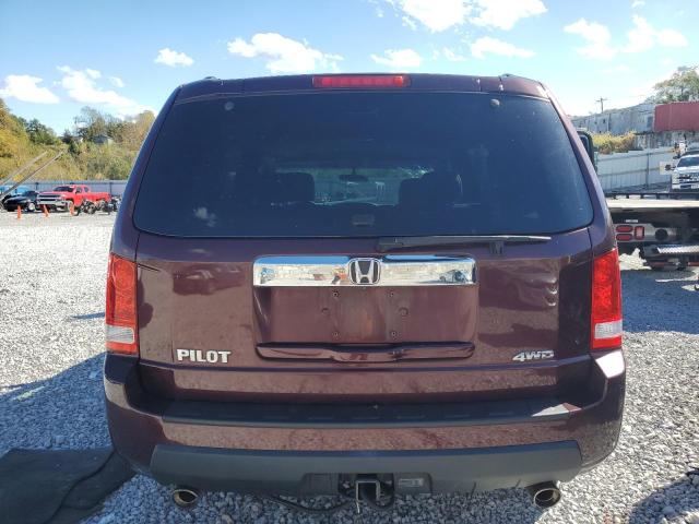 5FNYF4H57BB087828 - 2011 HONDA PILOT EXL BURGUNDY photo 6