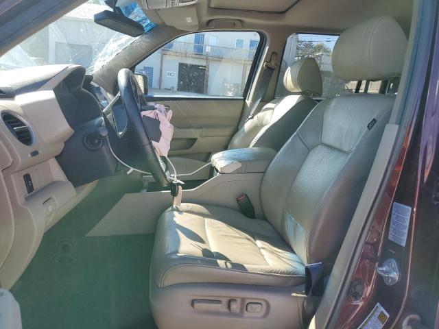 5FNYF4H57BB087828 - 2011 HONDA PILOT EXL BURGUNDY photo 7