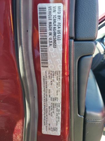 1C4RJFAG4MC586533 - 2021 JEEP GRAND CHER LAREDO 栗色 照片 14