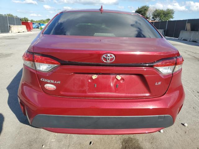 JTDEPMAE1NJ222065 - 2022 TOYOTA COROLLA LE RED photo 6