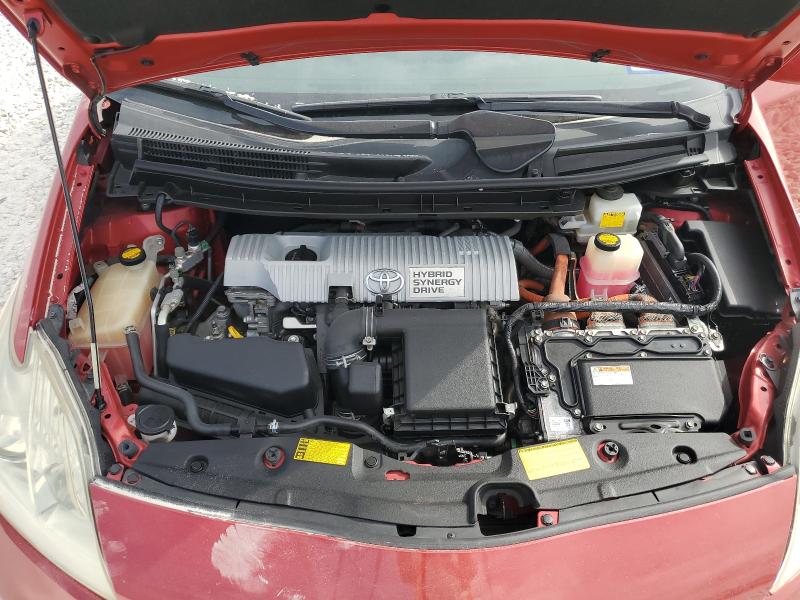 JTDKN3DU0D1641772 - 2013 TOYOTA PRIUS წითელი ფოტო 11