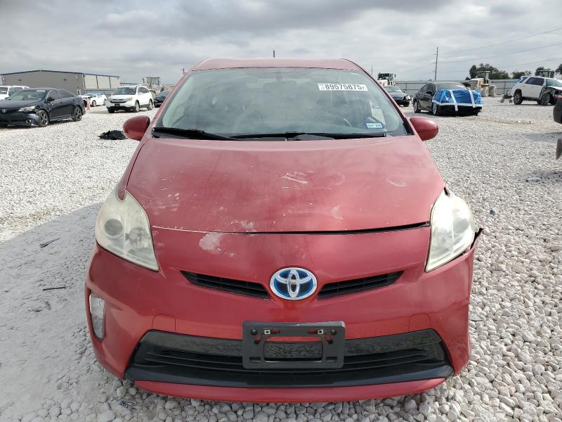 JTDKN3DU0D1641772 - 2013 TOYOTA PRIUS წითელი ფოტო 5
