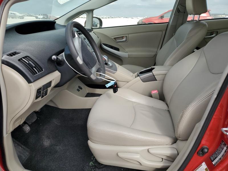 JTDKN3DU0D1641772 - 2013 TOYOTA PRIUS წითელი ფოტო 7