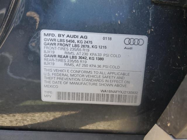 WA1BNAFYXJ2130932 - 2018 AUDI Q5 PREMIUM PLUS 石墨色 照片 13