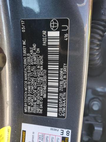 NMTKHMBX3JR007749 - 2018 TOYOTA C-HR XLE Серый фото 12