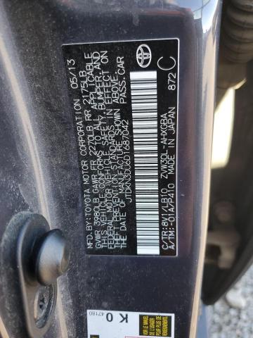 JTDKN3DU6D1687042 - 2013 TOYOTA PRIUS 灰色 照片 12