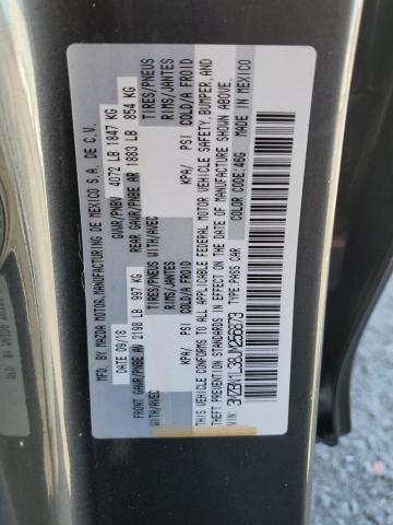 3MZBN1L38JM256873 - 2018 MAZDA 3 TOURING GRAY photo 13