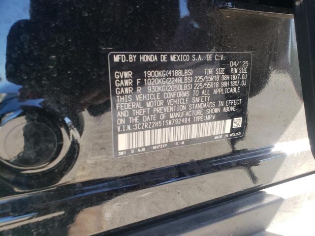 3CZRZ2H51SM792484 - 2025 HONDA HR-V SPORT 黑色 照片 13