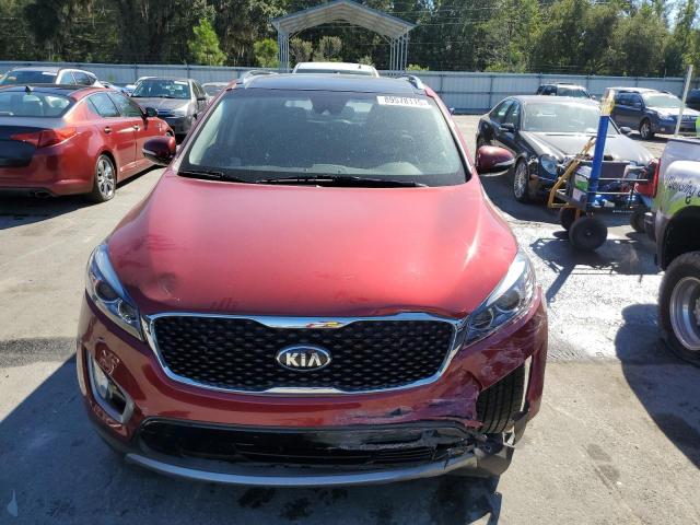 5XYPH4A51JG366232 - 2018 KIA SORENTO EX წითელი ფოტო 5