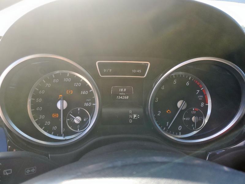 4JGDA5JB9FA619268 - 2015 MERCEDES-BENZ ML 350 SILVER photo 9