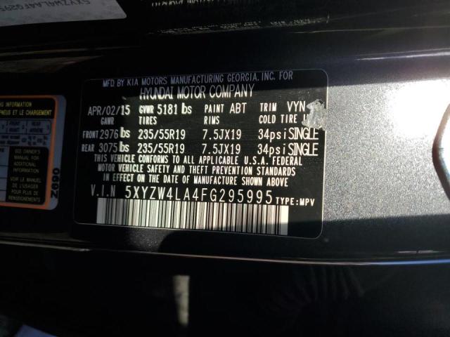 5XYZW4LA4FG295995 - 2015 HYUNDAI SANTA FE S CHARCOAL photo 13