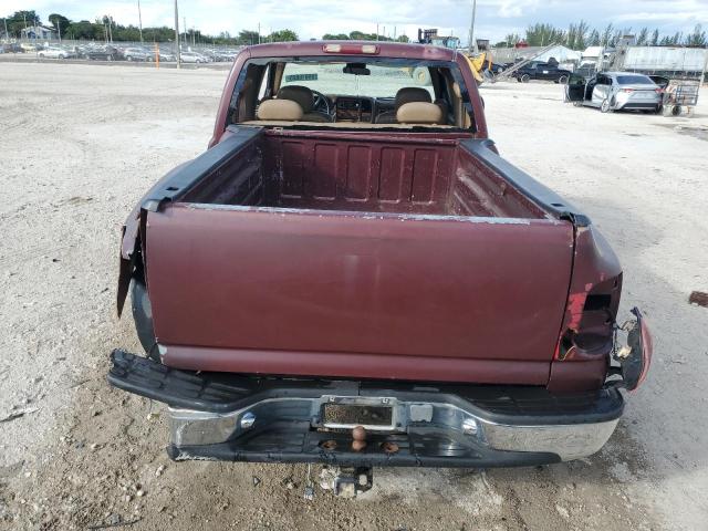 2GCEC19T3X1285999 - 1999 CHEVROLET SILVERADO C1500 ბურგუნდია ფოტო 6