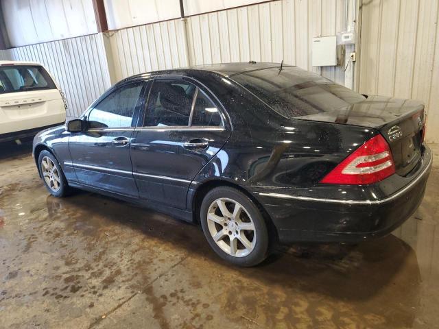 WDBRF92H17F920979 - 2007 MERCEDES-BENZ C 280 4MATIC BLACK photo 2