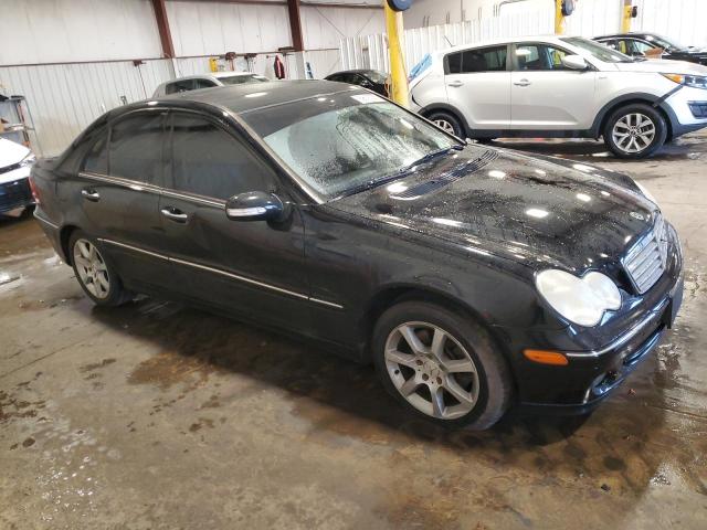 WDBRF92H17F920979 - 2007 MERCEDES-BENZ C 280 4MATIC BLACK photo 4