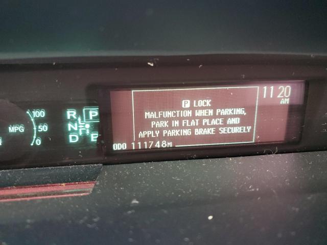 JTDKN3DP6C3028598 - 2012 TOYOTA PRIUS PLUG SILVER photo 9