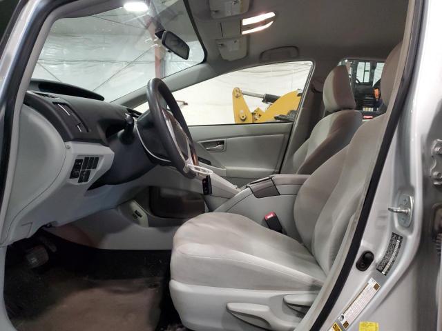 JTDKN3DU8C5519104 - 2012 TOYOTA PRIUS SILVER photo 7