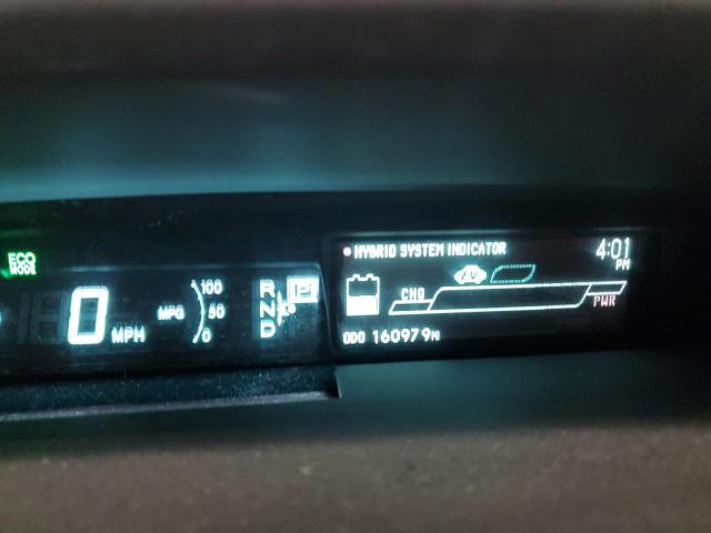 JTDKN3DU8C5519104 - 2012 TOYOTA PRIUS SILVER photo 9